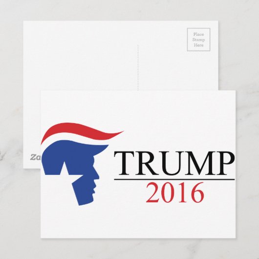 Donald Trump 2016 Presidentiële logo's Briefkaart (Voorkant / Achterkant)