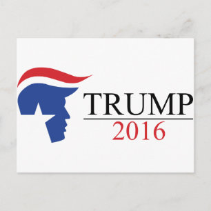Donald Trump 2016 Presidentiële logo's Briefkaart