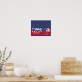 donald trump 2016 republikein poster (Keuken)