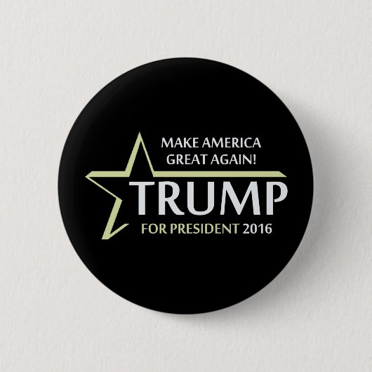 Donald Trump 2016 Ronde Button 5,7 Cm (Voorkant)