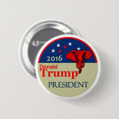 Donald TRUMP 2016 Ronde Button 5,7 Cm (Voorkant /achterkant)