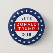 Donald Trump 2016 Ronde Button 5,7 Cm (Voorkant)