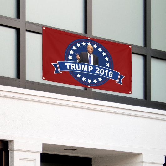 Donald Trump 2016 Spandoek (Buitenkant Gebouw)