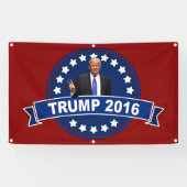 Donald Trump 2016 Spandoek (Horizontaal)