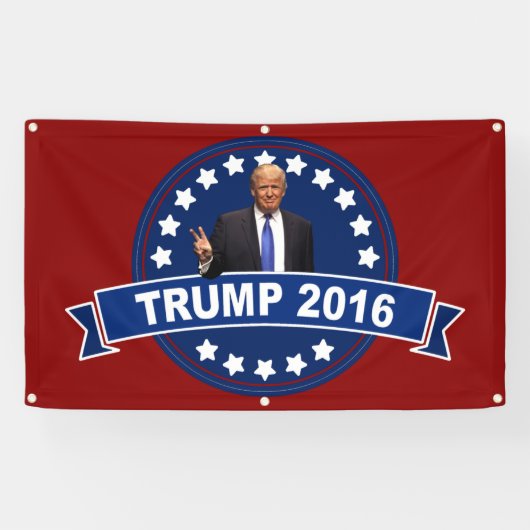 Donald Trump 2016 Spandoek (Horizontaal)