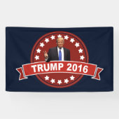 Donald Trump 2016 Spandoek (Horizontaal)