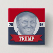 Donald Trump 2016 Vierkante Button 5,1 Cm (Voorkant)