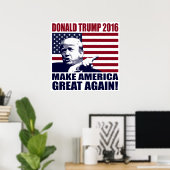 Donald Trump 2016 voor Poster van Presidenten (Thuiskantoor)
