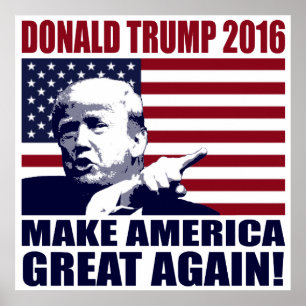 Donald Trump 2016 voor Poster van Presidenten