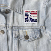 Donald Trump 2016 voor President Button (In situ)