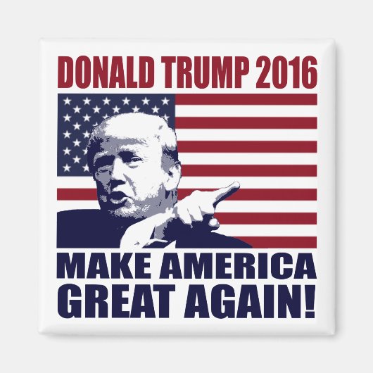 Donald Trump 2016 voor President Magnet (Voorkant)