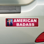 Donald Trump 2020 Amerikaanse Badass Bumpersticker (Op auto)