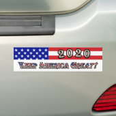 Donald Trump 2020 Bumpersticker (Op auto)