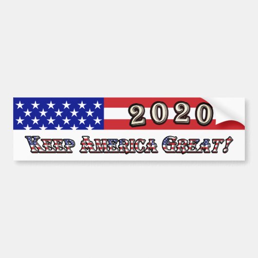 Donald Trump 2020 Bumpersticker (Voorkant)