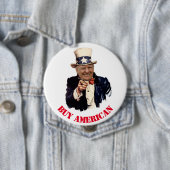 DONALD TRUMP 2020 BUY AMERICAN RONDE BUTTON 4,0 CM (In situ)