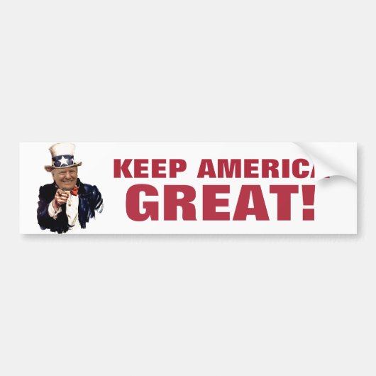 DONALD TRUMP 2020 HOUDT AMERIKA GROOT! BUMPERSTICKER (Voorkant)