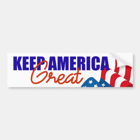 DONALD TRUMP 2020 HOUDT AMERIKA GROTE VLAG BUMPERSTICKER (Voorkant)