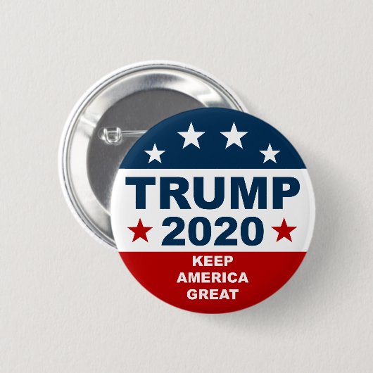 Donald Trump 2020 Keep America Great America Ronde Button 5,7 Cm (Voorkant /achterkant)