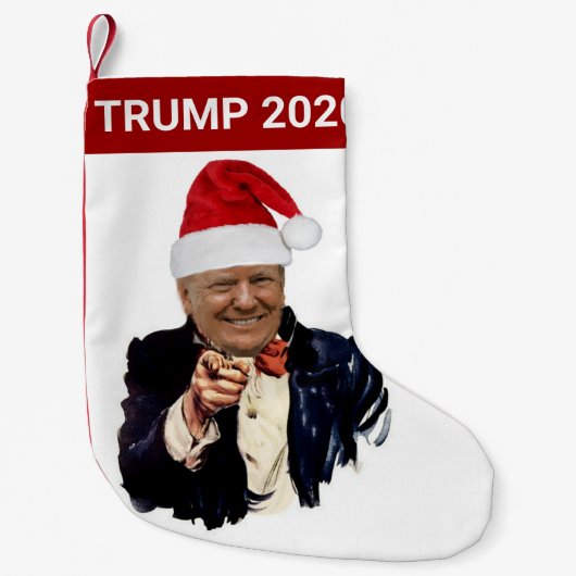 Donald Trump 2020 Kerstmis Kleine Kerstsok (Voorkant)