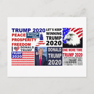 Donald Trump 2020 Medley Briefkaart
