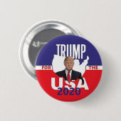 Donald TRUMP 2020 Ronde Button 5,7 Cm (Voorkant /achterkant)