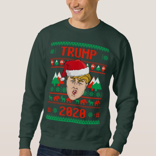 Donald Trump 2020 Ugly Kerstmis Trui (Voorkant)
