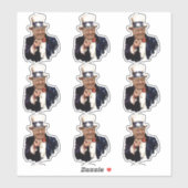 Donald Trump 2020 Uncle Sam Sticker (Vel)