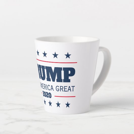 Donald Trump 2020 verkiezingen Keep America Great  Latte Mok (Rechterhoek)