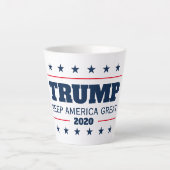 Donald Trump 2020 verkiezingen Keep America Great  Latte Mok (Voorkant)