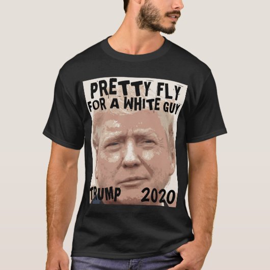 DONALD TRUMP 2020,  VLIEG VOOR EEN BLANKE MAN T-SHIRT (Voorkant)