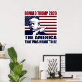 Donald Trump 2020 Voor de verkiezingen voor het Pr Poster (Thuiskantoor)