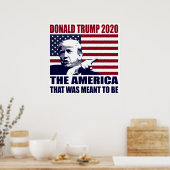 Donald Trump 2020 Voor de verkiezingen voor het Pr Poster (Keuken)