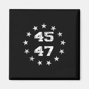 Donald Trump 2024 45 47 Amerikaanse vlag 4 juli Magneet