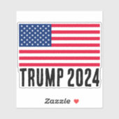 Donald Trump 2024 Amerikaanse vlag auto raam stick Sticker (Vel)
