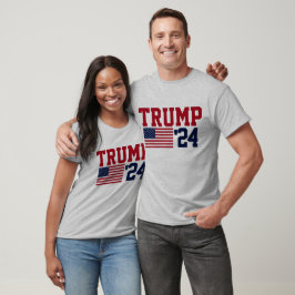 Donald Trump 2024 Amerikaanse vlag T-shirt