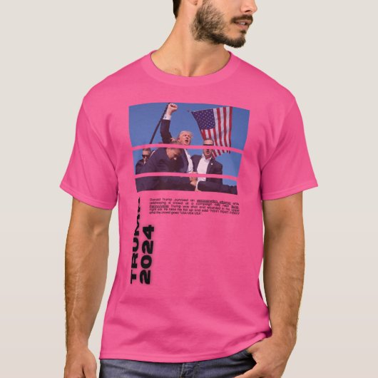 Donald Trump 2024 Art Style T-shirt (Voorkant)