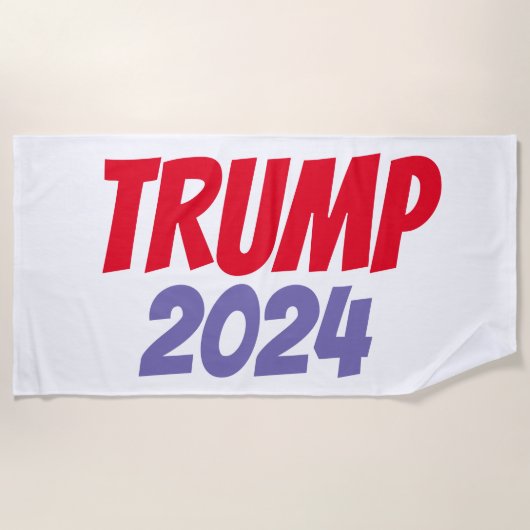 DONALD TRUMP 2024 Beach Towels Strandlaken (Voorkant)