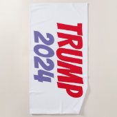 DONALD TRUMP 2024 Beach Towels Strandlaken (Voorkant)
