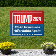 Donald Trump 2024 Betaalbare boodschappen Quote Ya