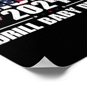Donald Trump 2024 Boor  Poster (Hoek)
