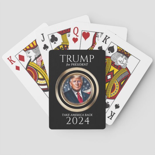 Donald Trump 2024 Campagne Collectible Pokerkaarten (Achterkant)