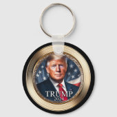 Donald Trump 2024 Campagne Collectible Sleutelhanger (Achterkant)