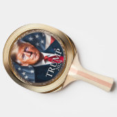 Donald Trump 2024 Campagne Collectible Tafeltennisbatje (Zijkant)