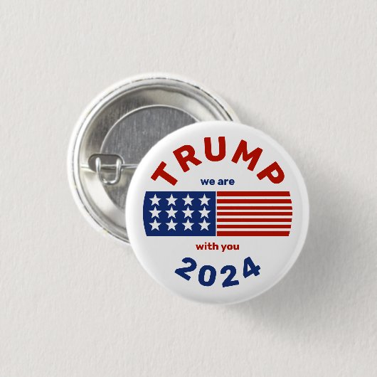 Donald Trump 2024 Campagne Ronde Button (Voorkant /achterkant)