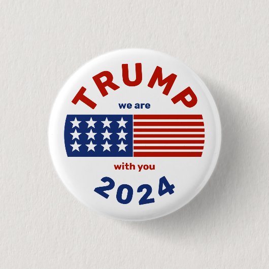 Donald Trump 2024 Campagne Ronde Button (Voorkant)