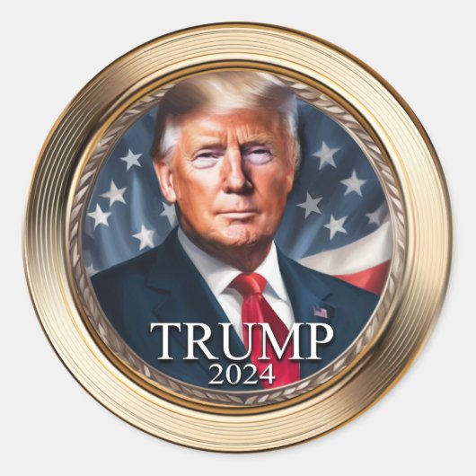 Donald Trump 2024 Campaign Collectible Sticker (Voorkant)