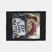 Donald Trump 2024 Cats1 Fleece Deken (Voorkant (Horizontaal))
