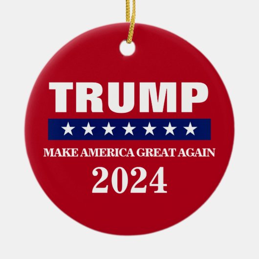 DONALD TRUMP 2024 CHRISTMAS ORNAMENT (Voorkant)