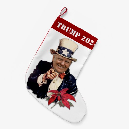 Donald Trump 2024 Elections President Kleine Kerstsok (Voorkant (Hangend))