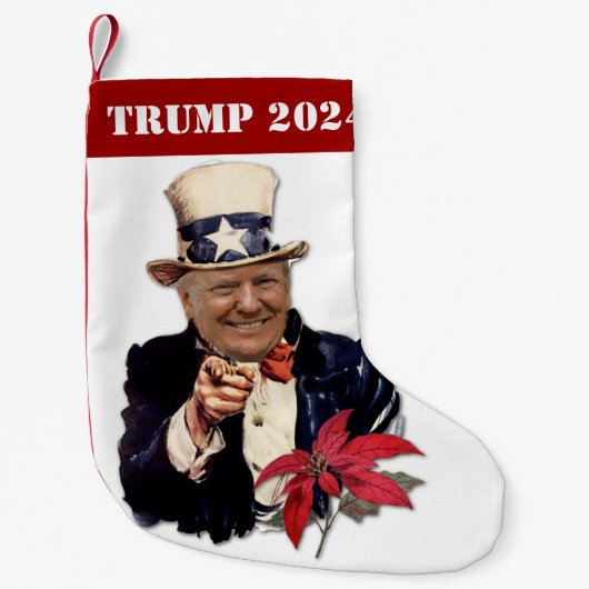 Donald Trump 2024 Elections President Kleine Kerstsok (Voorkant)